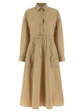 Moncler Beige Polyester Long Dress
