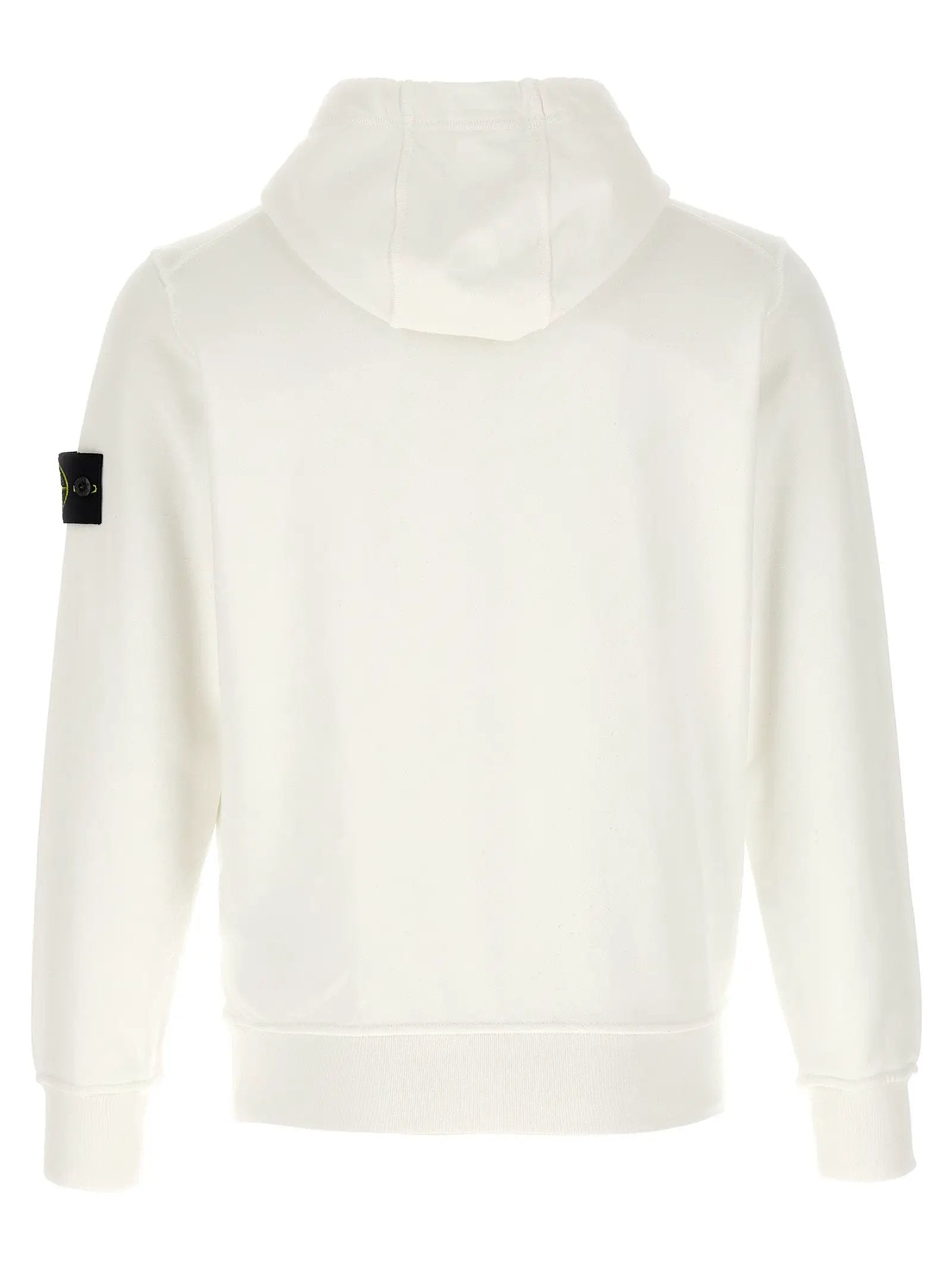 Stone Island White Cotton Sweatshirt