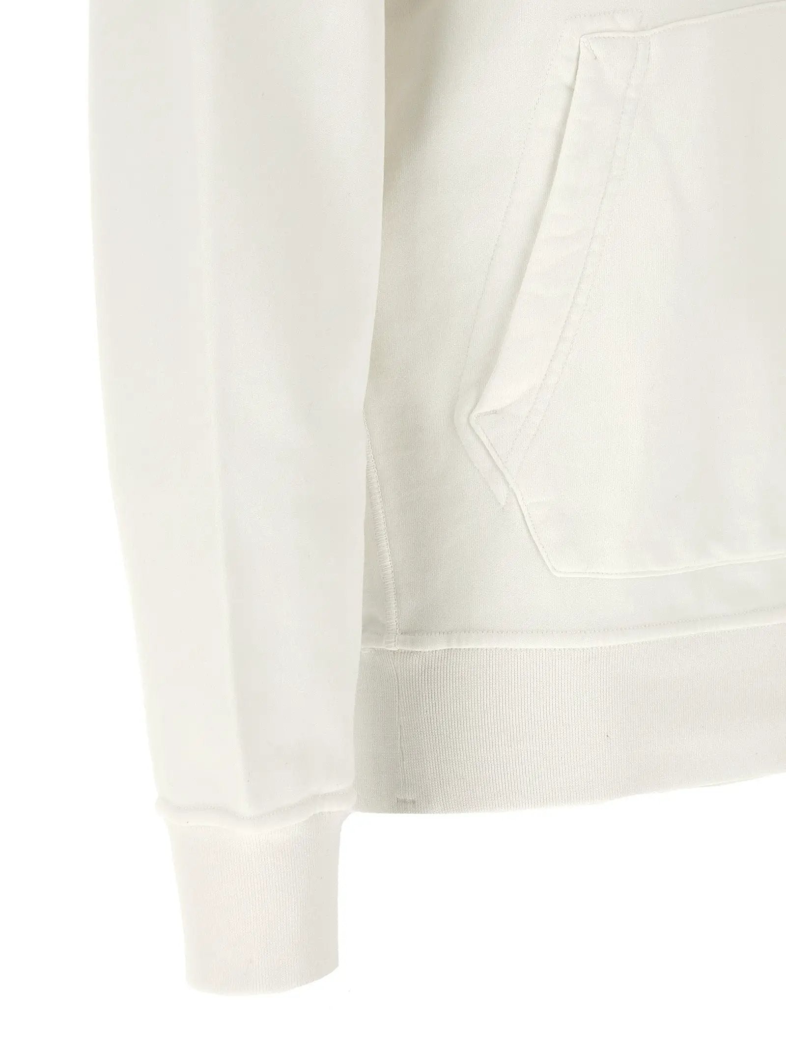 Stone Island White Cotton Sweatshirt