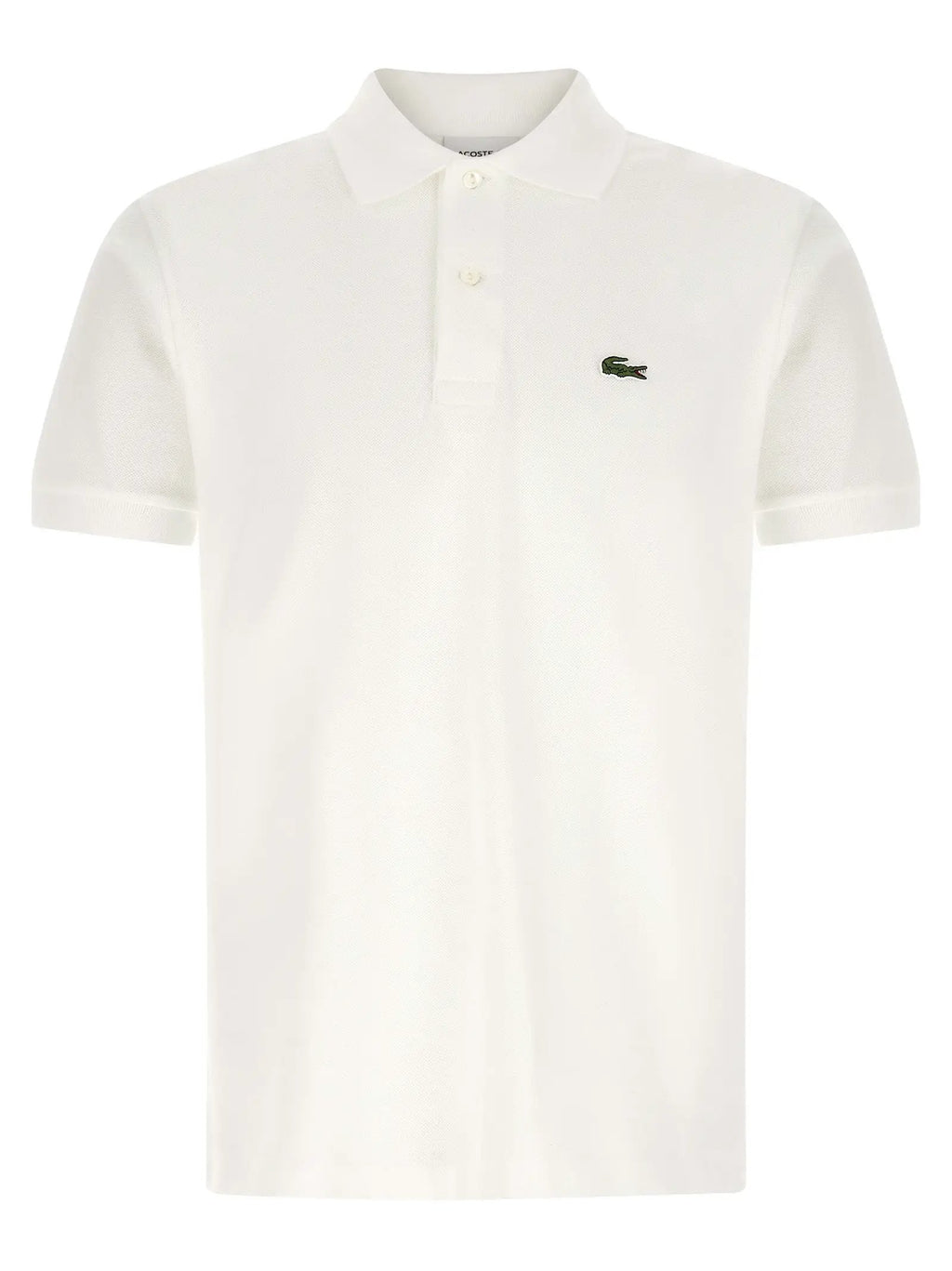 Lacoste White Cotton Polo Shirt