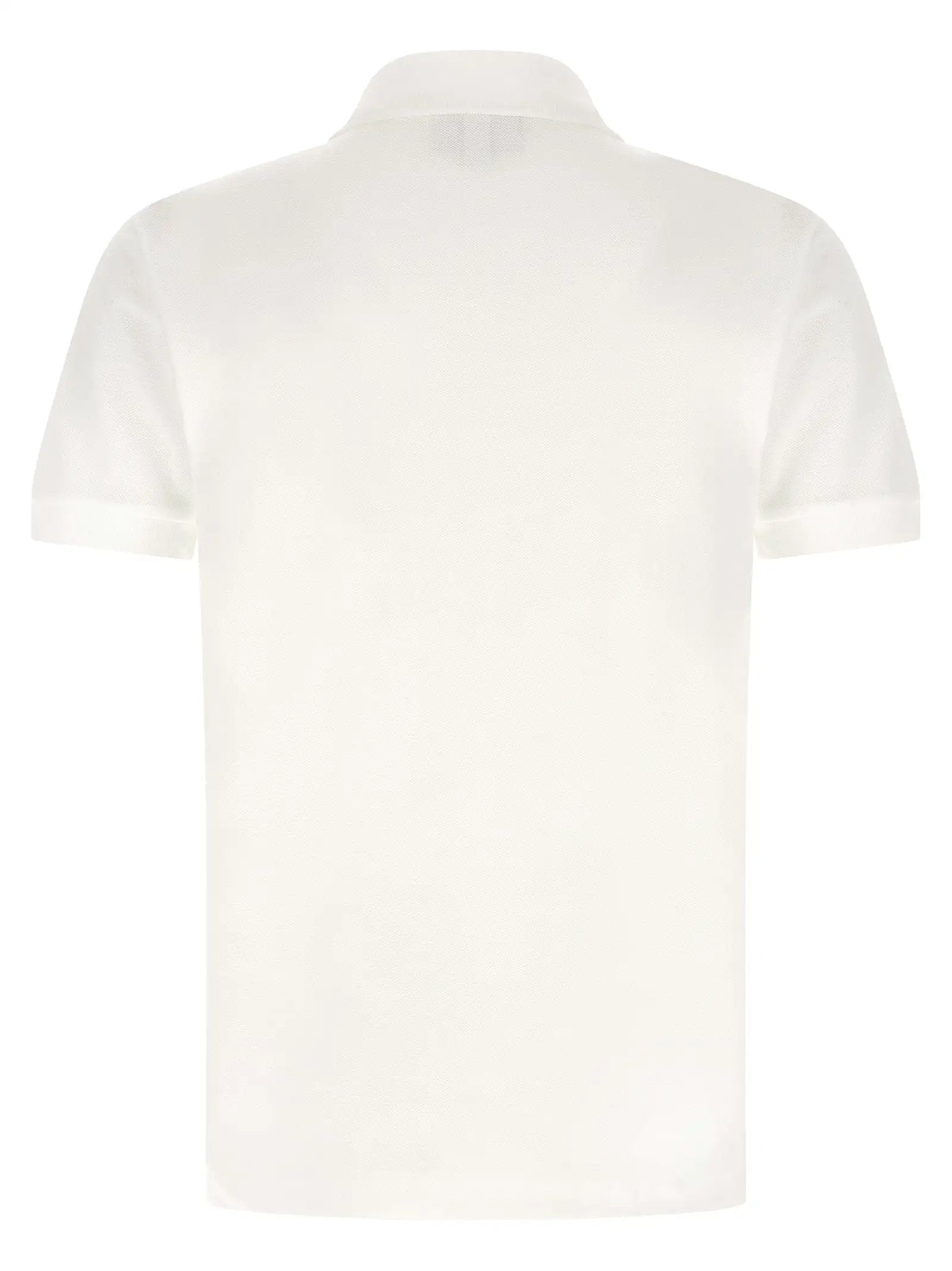 Lacoste White Cotton Polo Shirt
