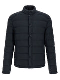Moncler Blue Polyamide Full-Length Jacket