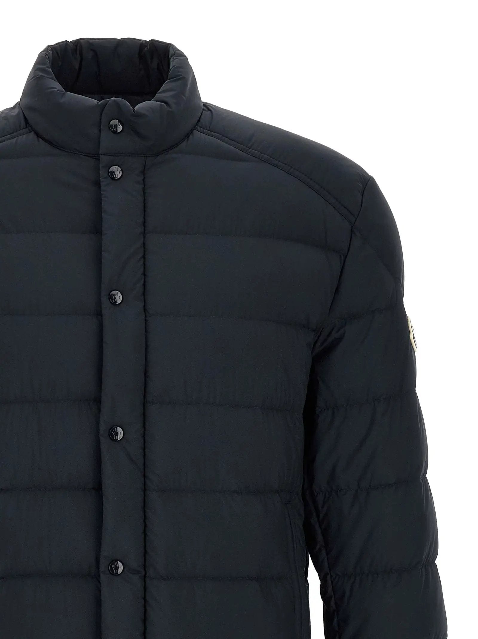 Moncler Blue Polyamide Full-Length Jacket