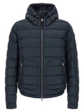 Moncler Blue Polyester Full-Length Jacket
