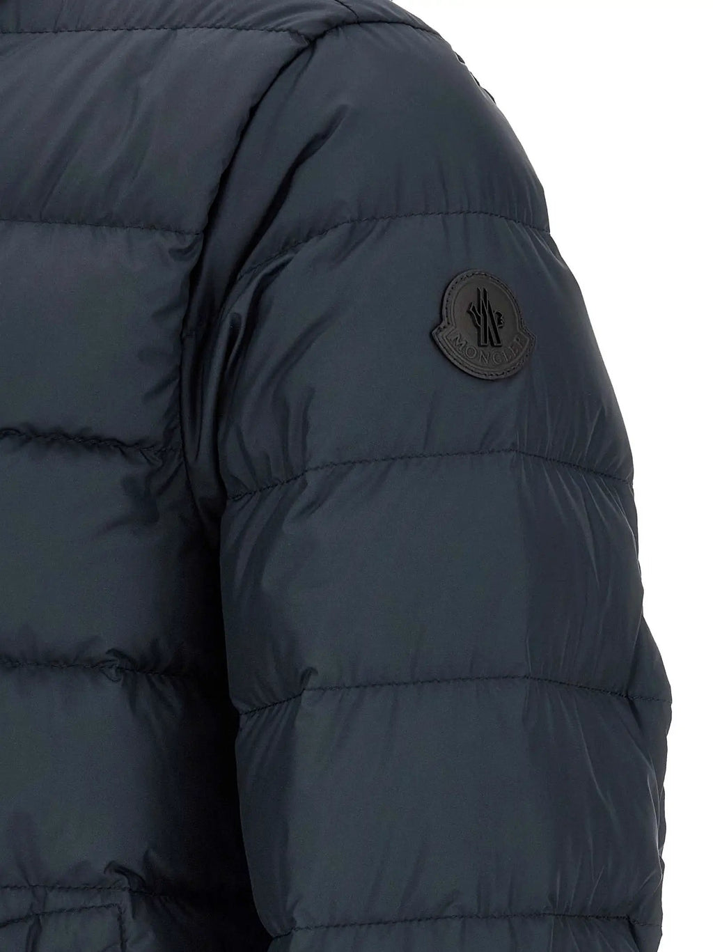 Moncler Blue Polyester Full-Length Jacket