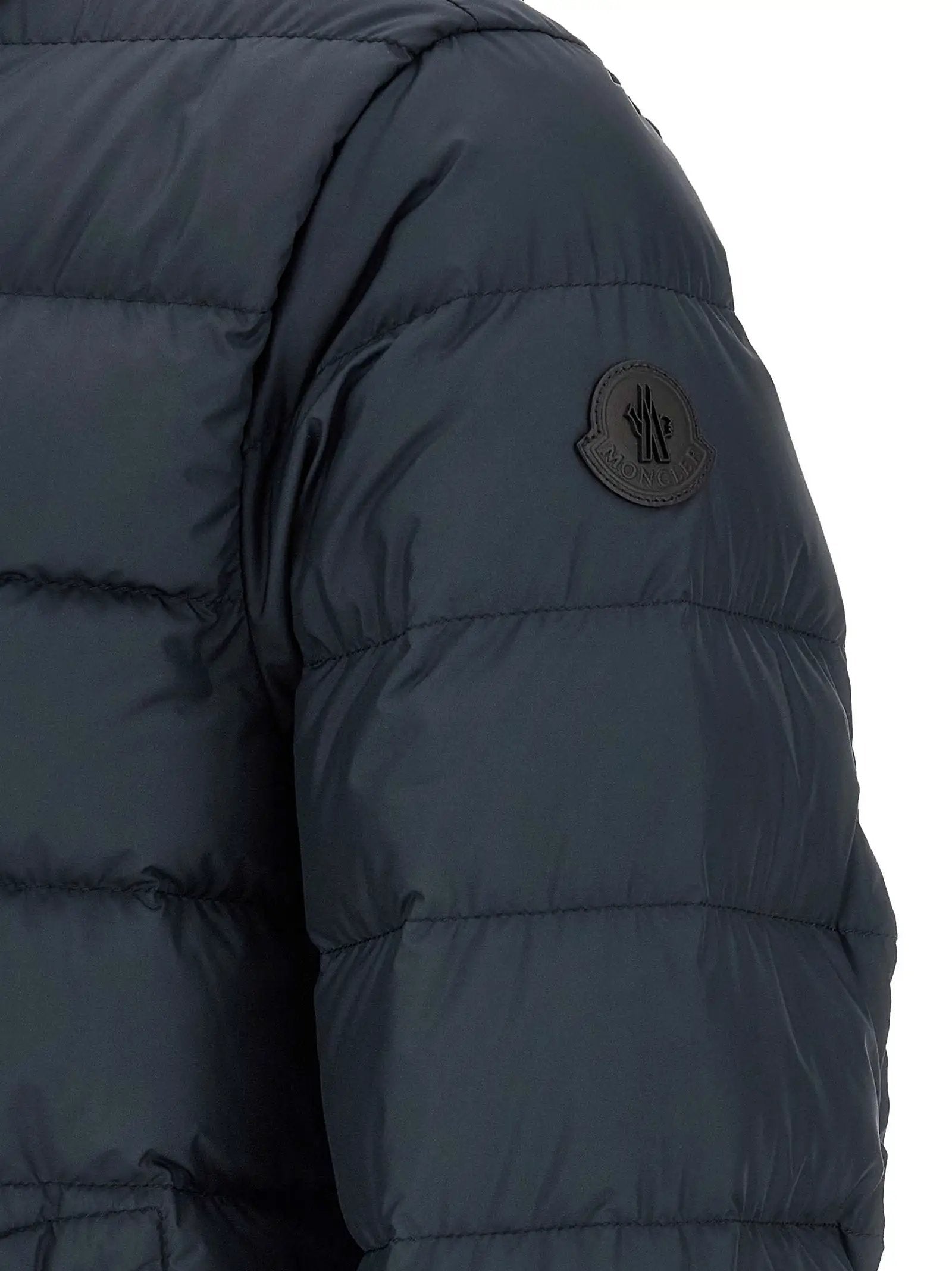 Moncler Blue Polyester Full-Length Jacket