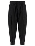 Thom Krom Black Organic Cotton Cargo Pants