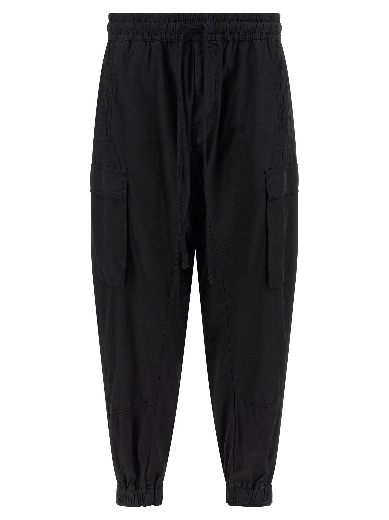Thom Krom Black Organic Cotton Cargo Pants