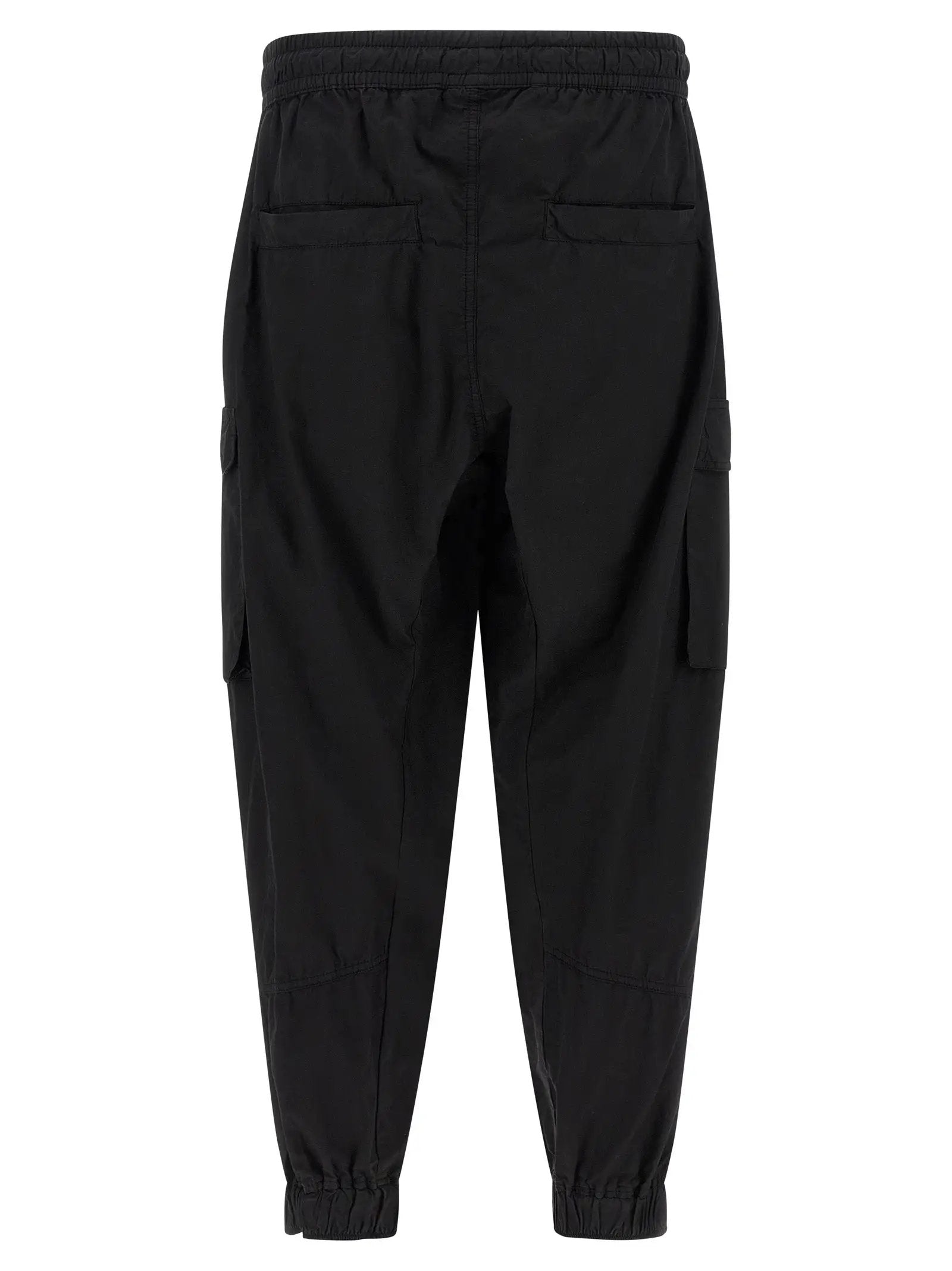 Thom Krom Black Organic Cotton Cargo Pants