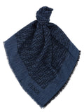 Fendi Blue Cotton Scarf