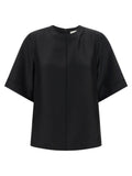 Loulou De Saison Black Silk Shirt
