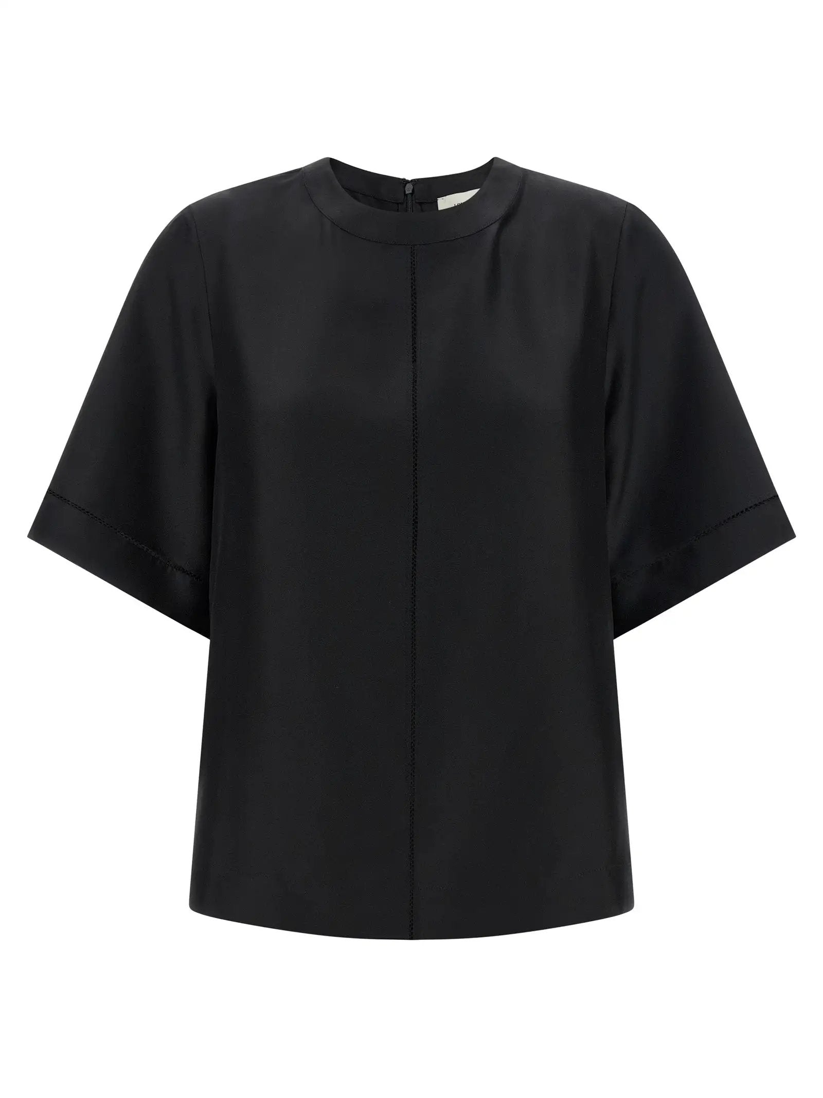 Loulou De Saison Black Silk Shirt