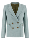 Blazé Milano Blue Silk Blazer