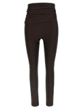 The Andamane Brown Polyamide Leggings