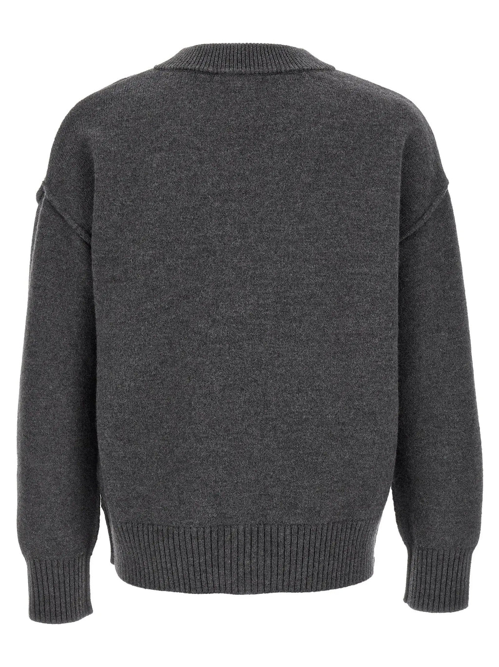 Ami Paris Gray Wool Cardigan