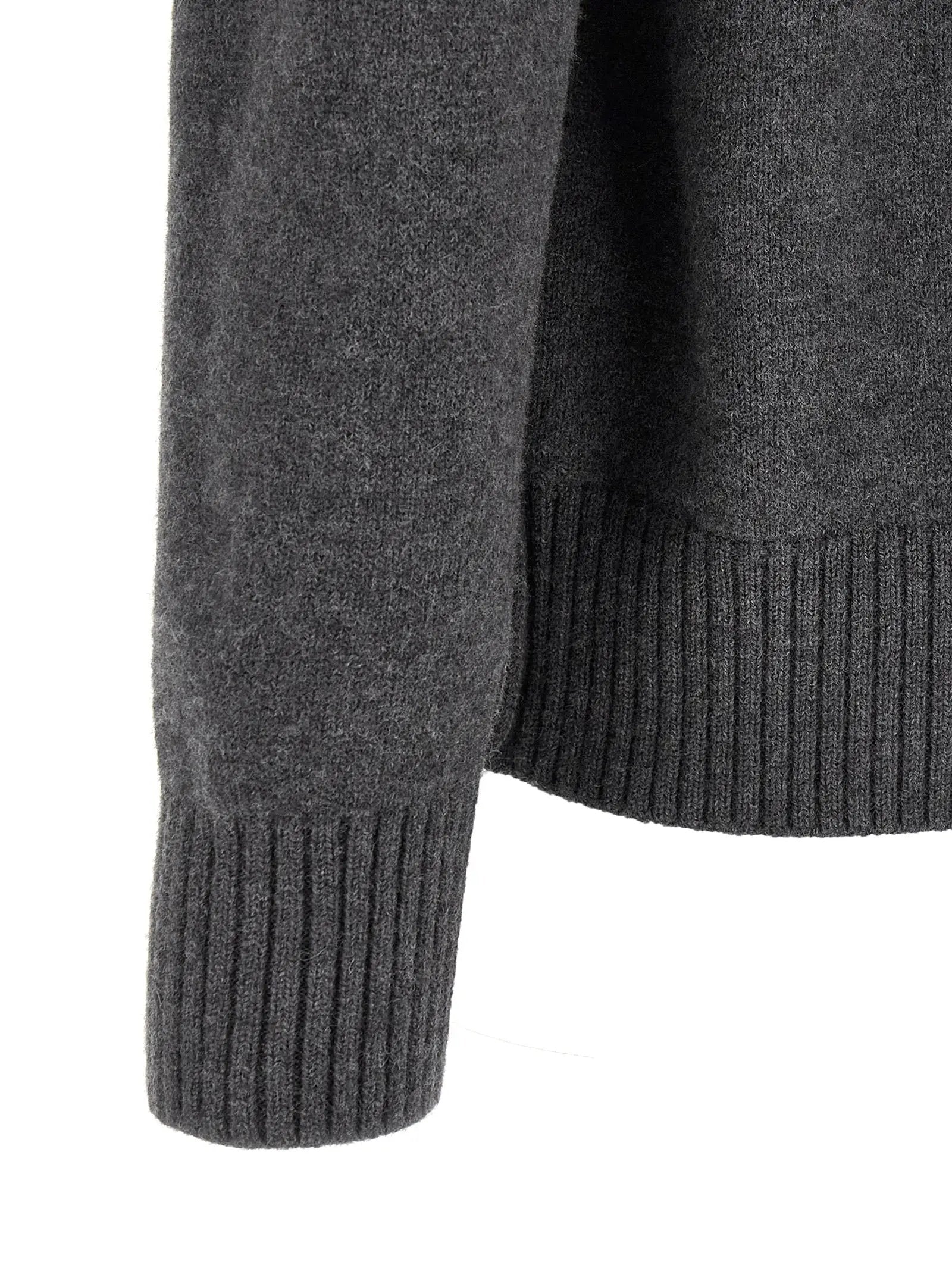 Ami Paris Gray Wool Cardigan