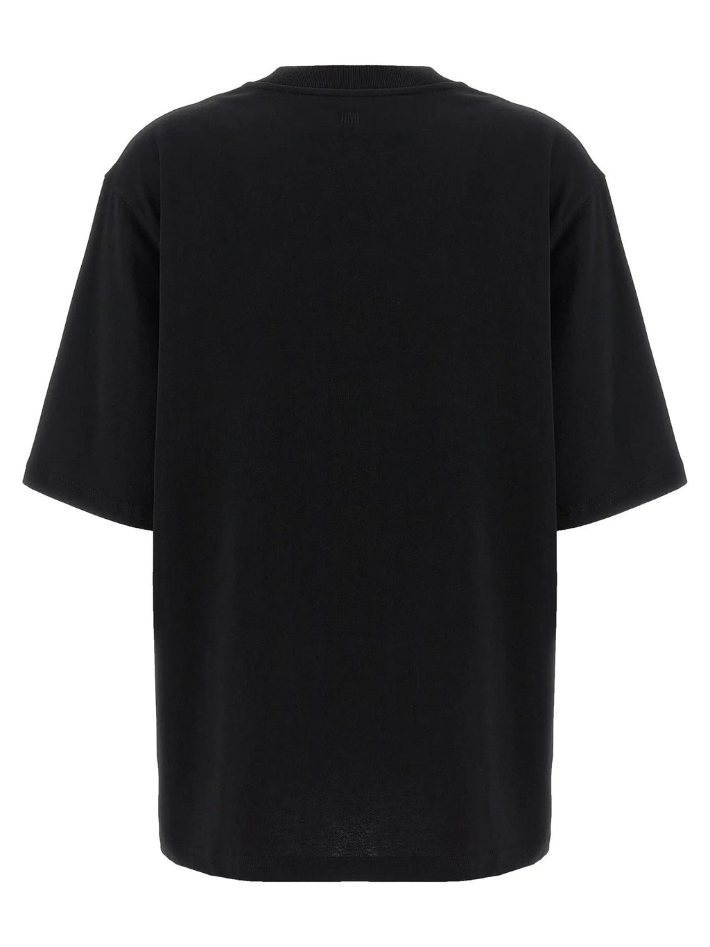 Ami Paris Black Cotton T-Shirt