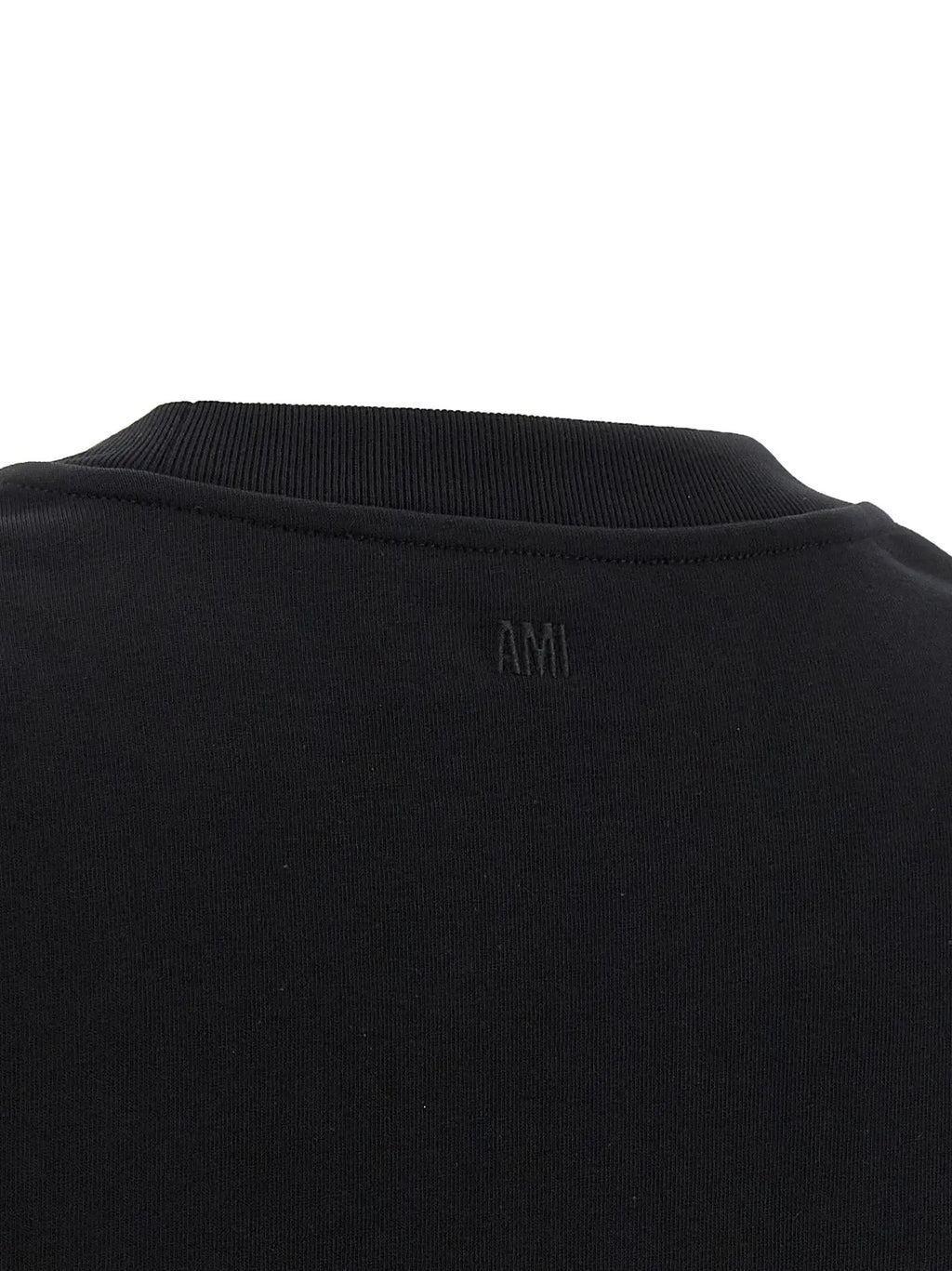 Ami Paris Black Cotton T-Shirt