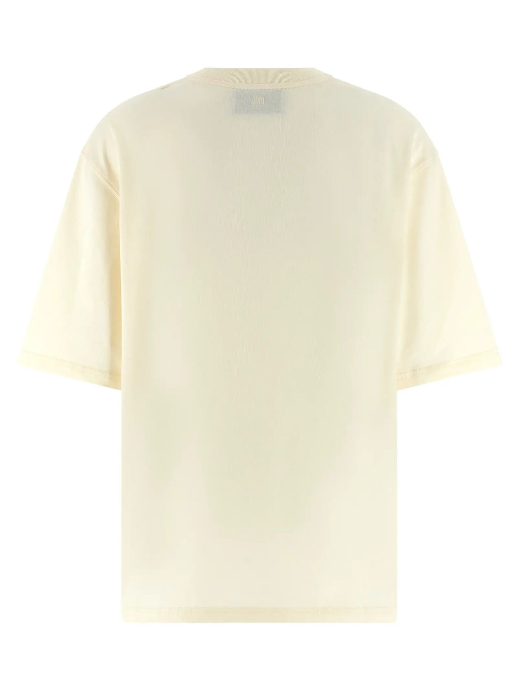 Ami Paris Beige Cotton T-Shirt