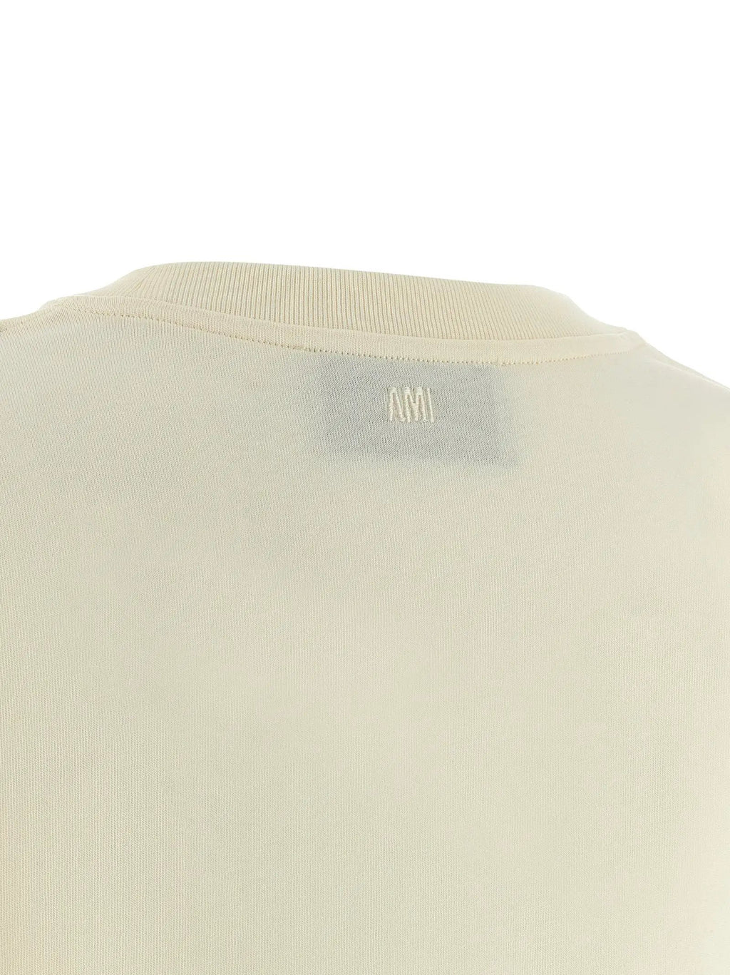 Ami Paris Beige Cotton T-Shirt