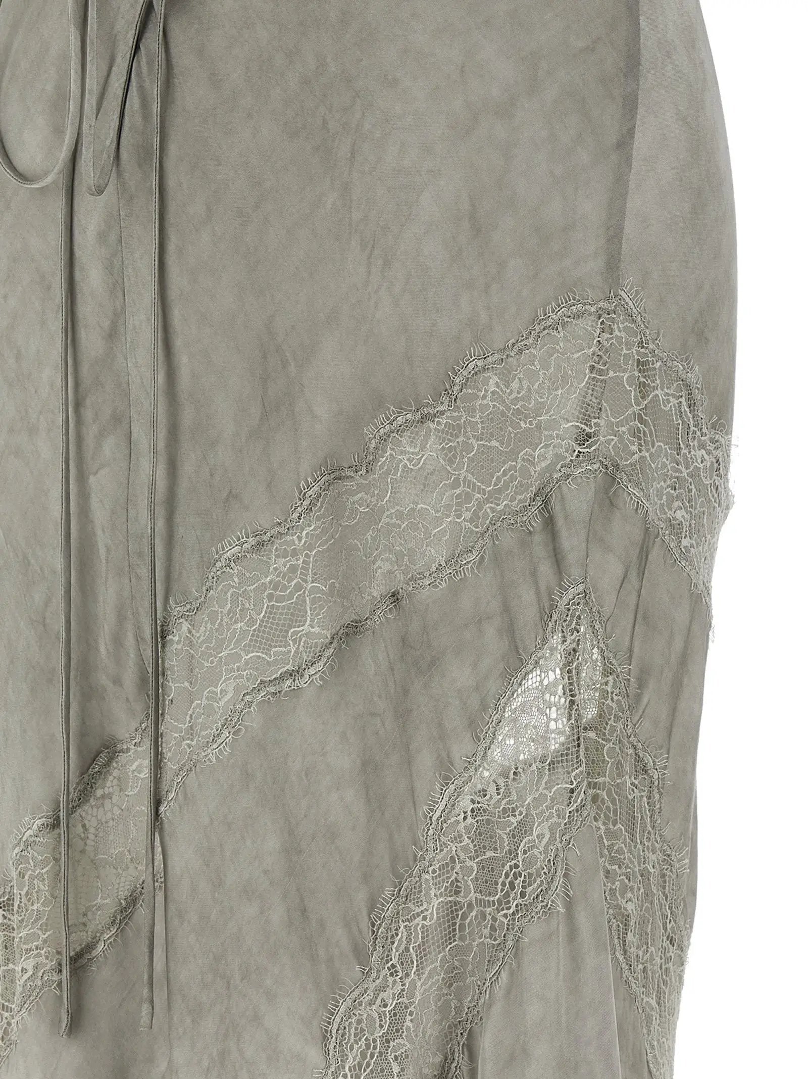 The Andamane Gray Viscose Long Dress