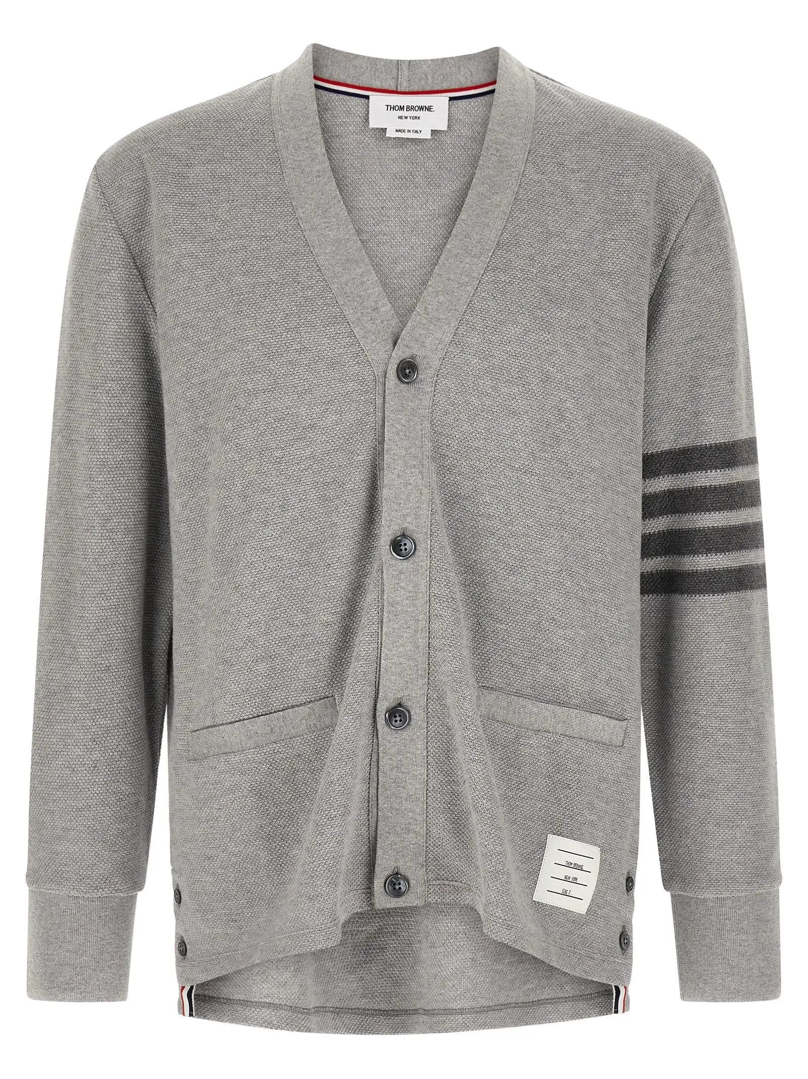 Thom Browne Gray Cotton Cardigan
