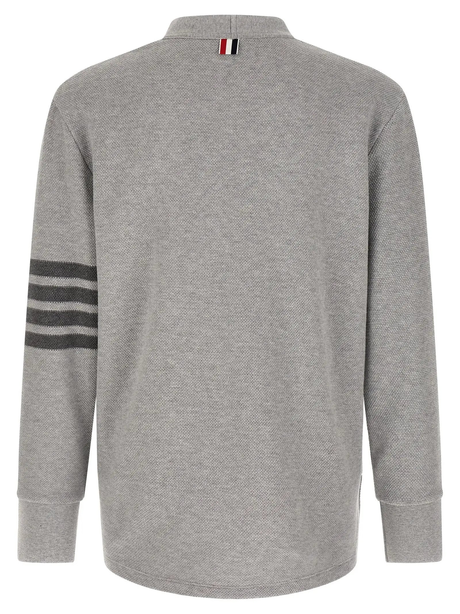 Thom Browne Gray Cotton Cardigan