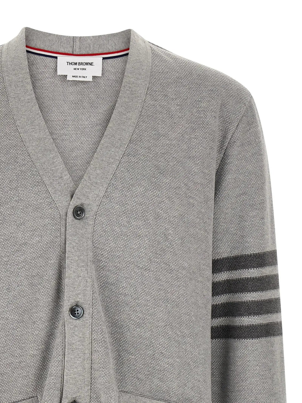 Thom Browne Gray Cotton Cardigan