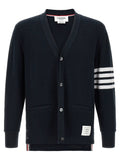 Thom Browne Blue Cotton Cardigan