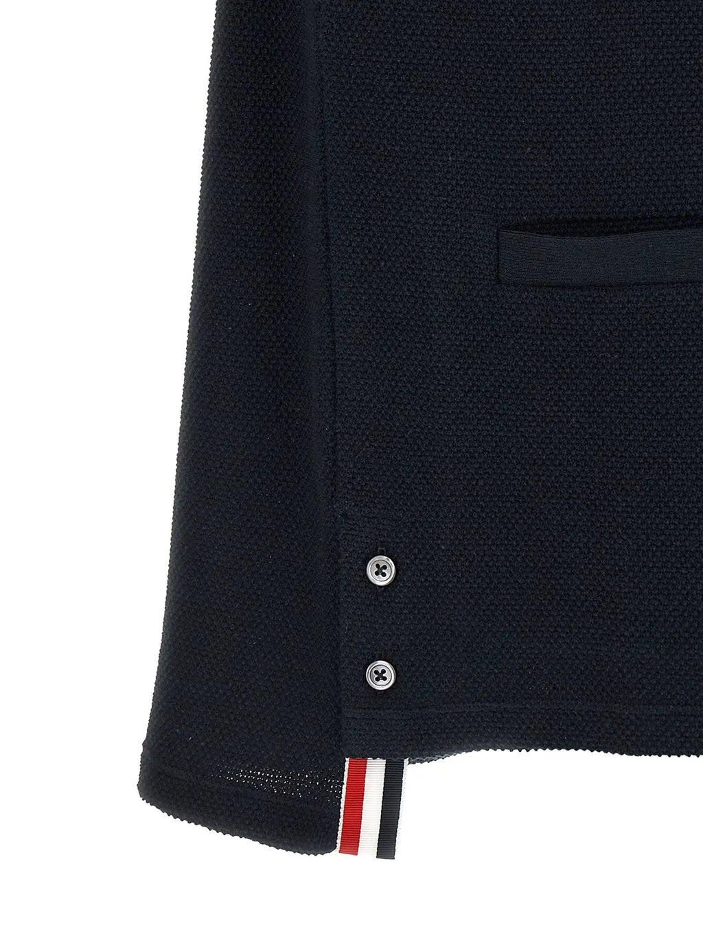 Thom Browne Blue Cotton Cardigan