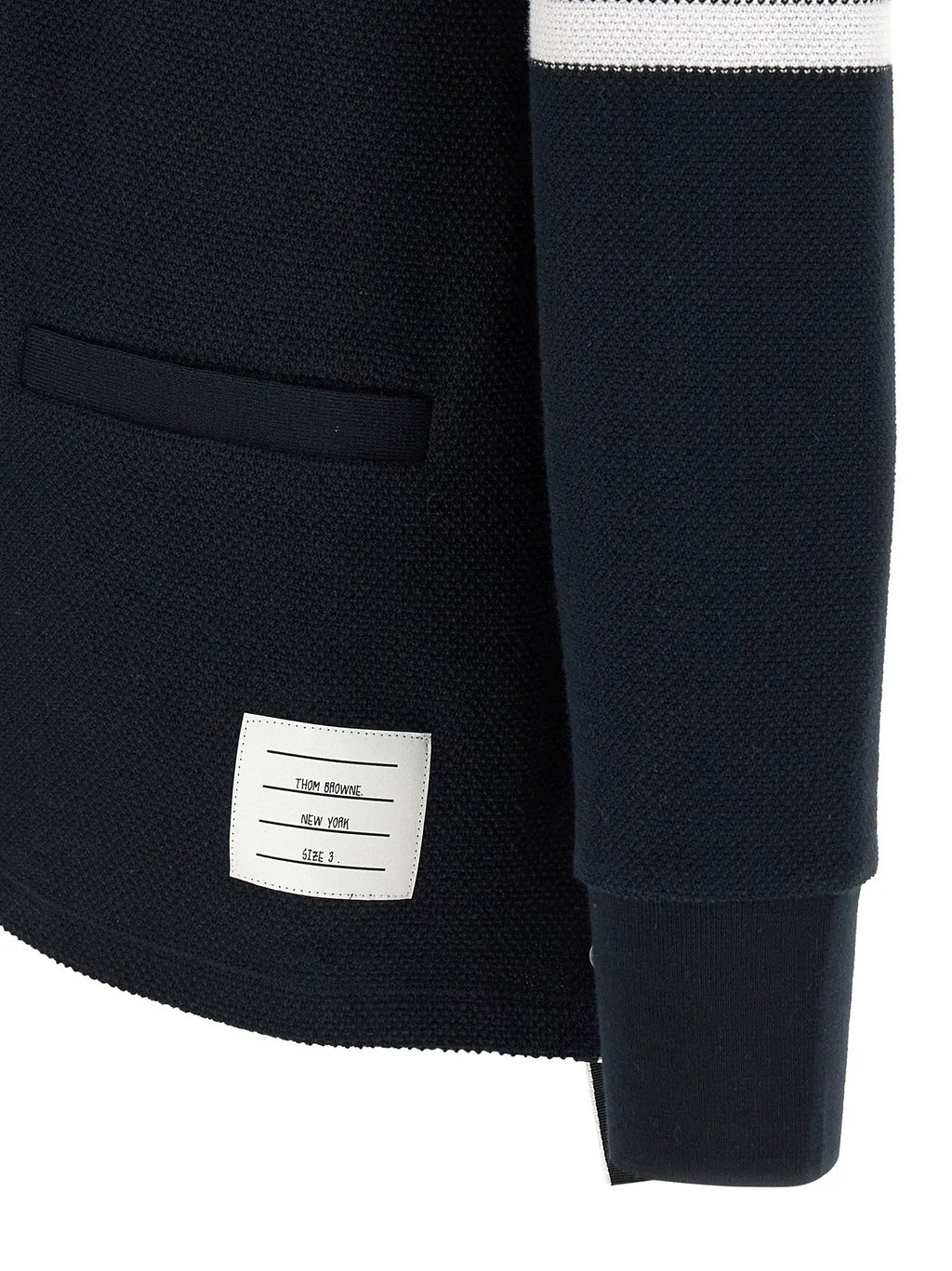 Thom Browne Blue Cotton Cardigan