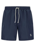 Brunello Cucinelli Blue Polyester Swim Shorts