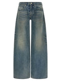 Balenciaga Blue Cotton Relaxed Fit Jeans