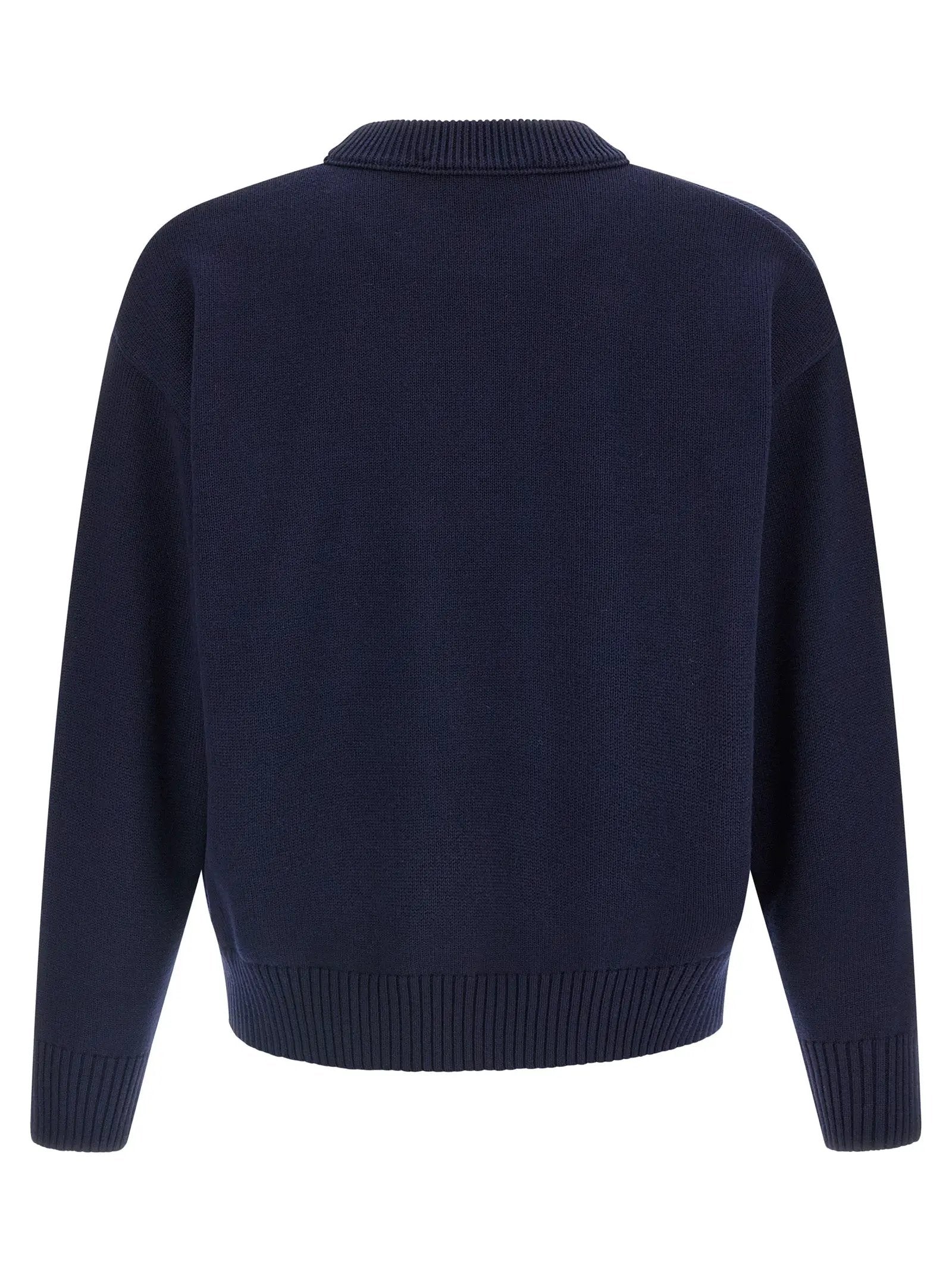 Ami Paris Blue Wool Cardigan