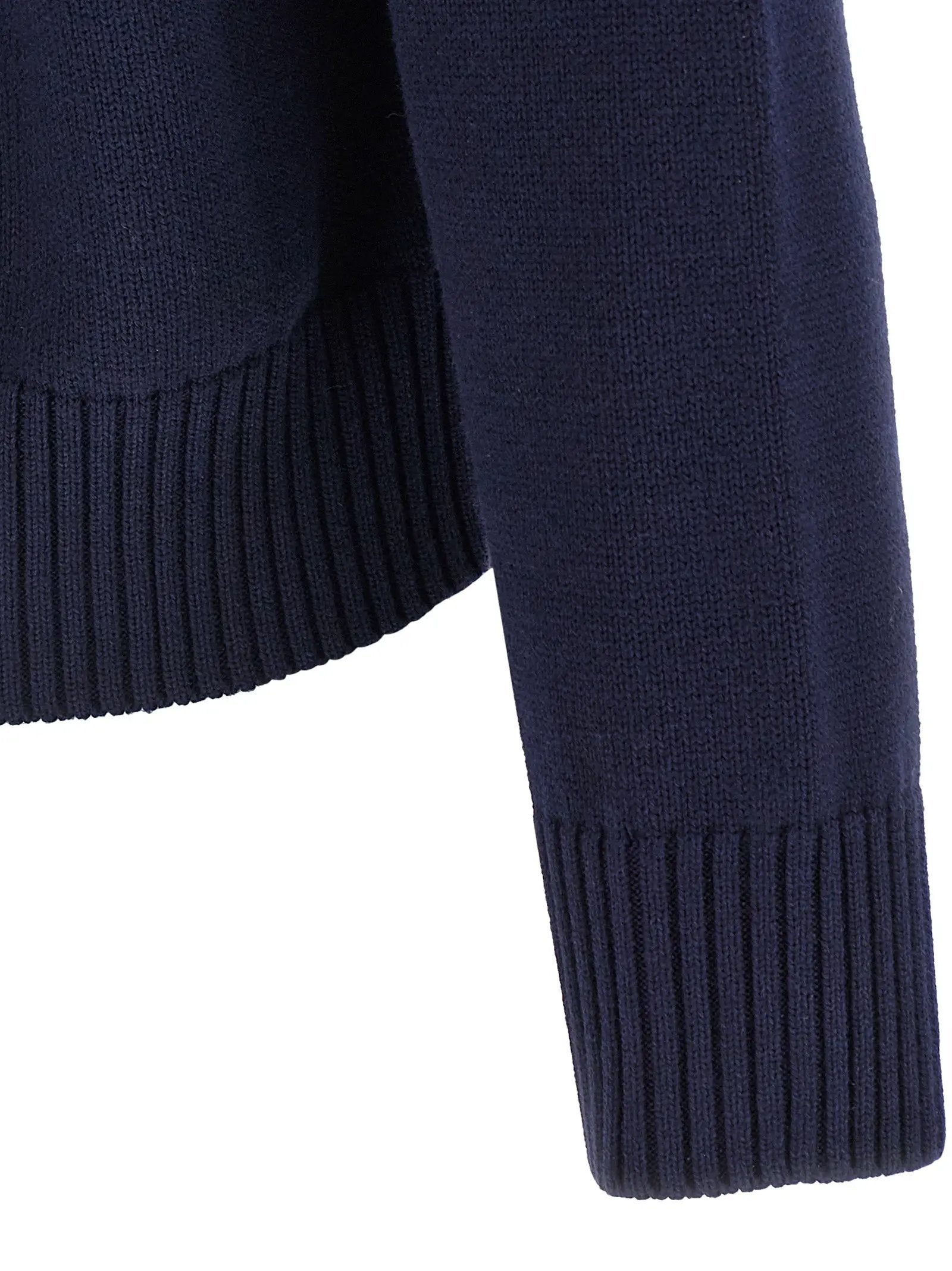 Ami Paris Blue Wool Cardigan