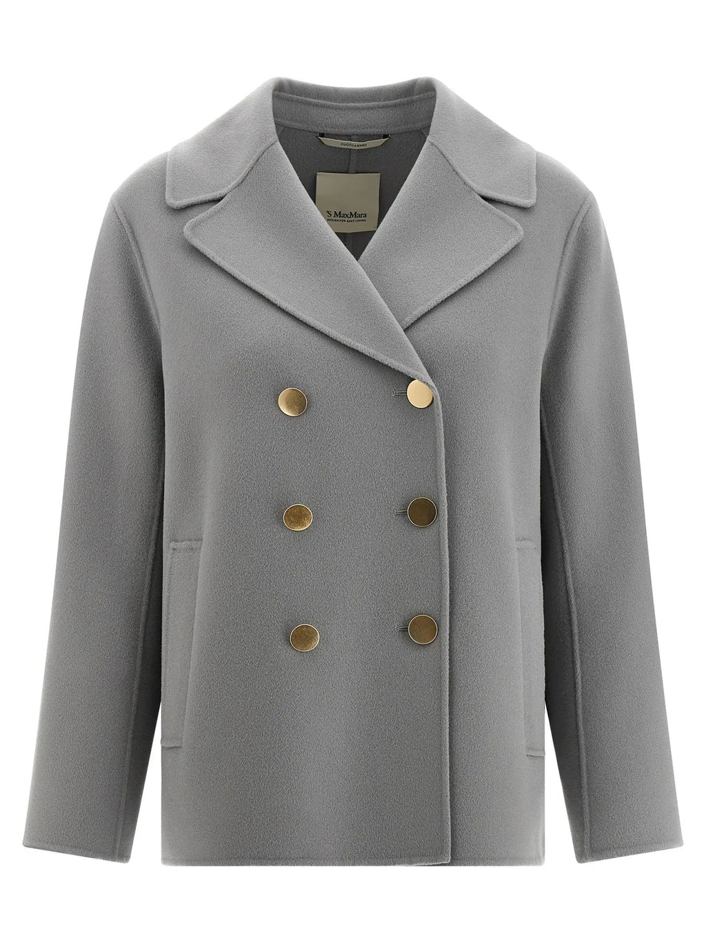 'S Max Mara Gray Virgin Wool Blazer