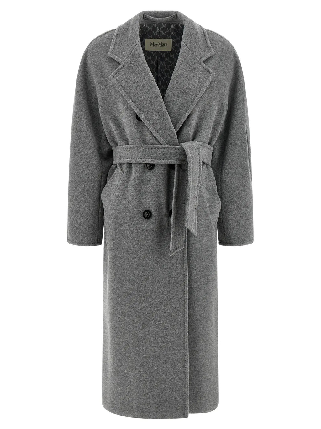 Max Mara Gray Virgin Wool Coat
