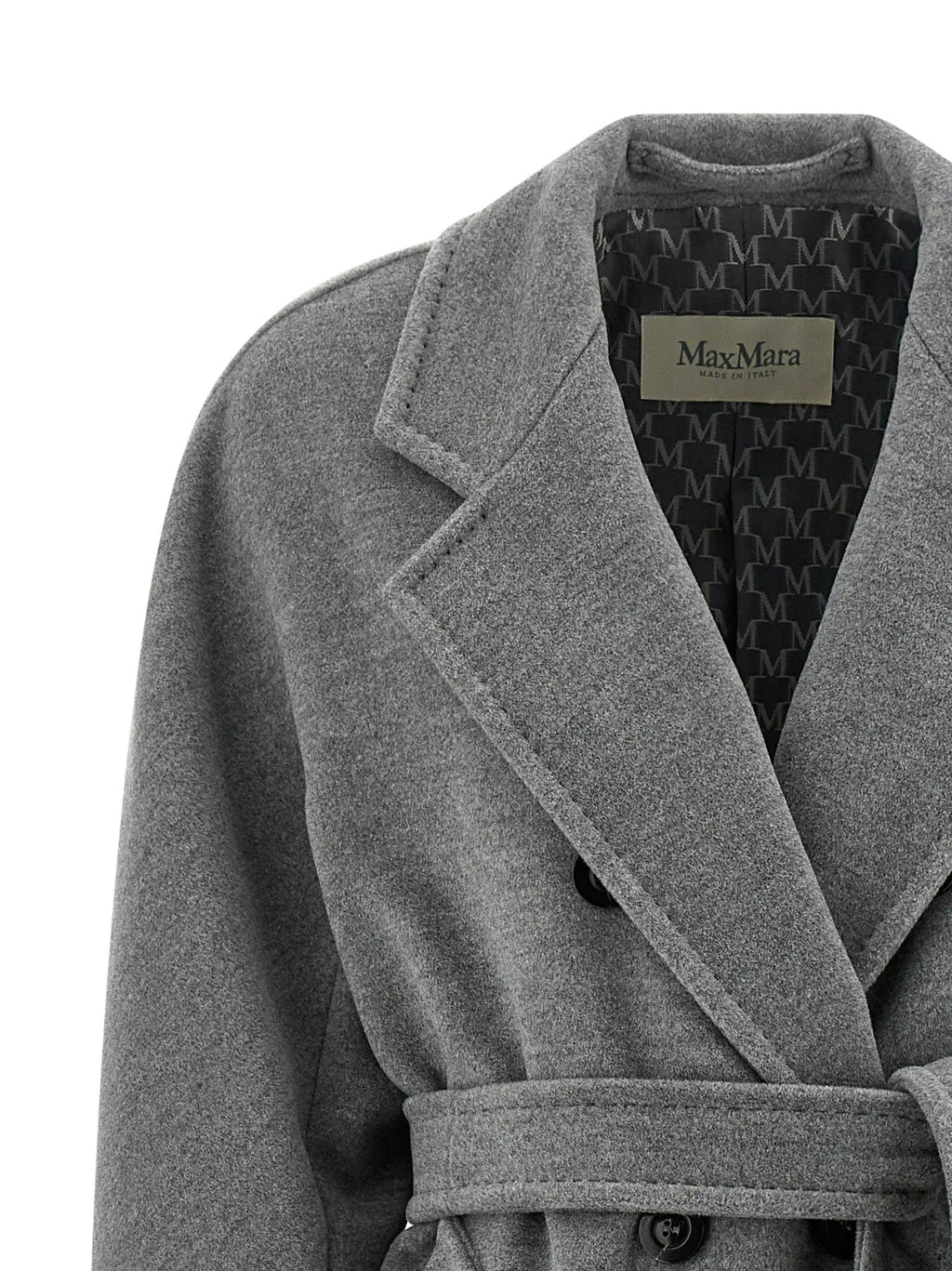 Max Mara Gray Virgin Wool Coat