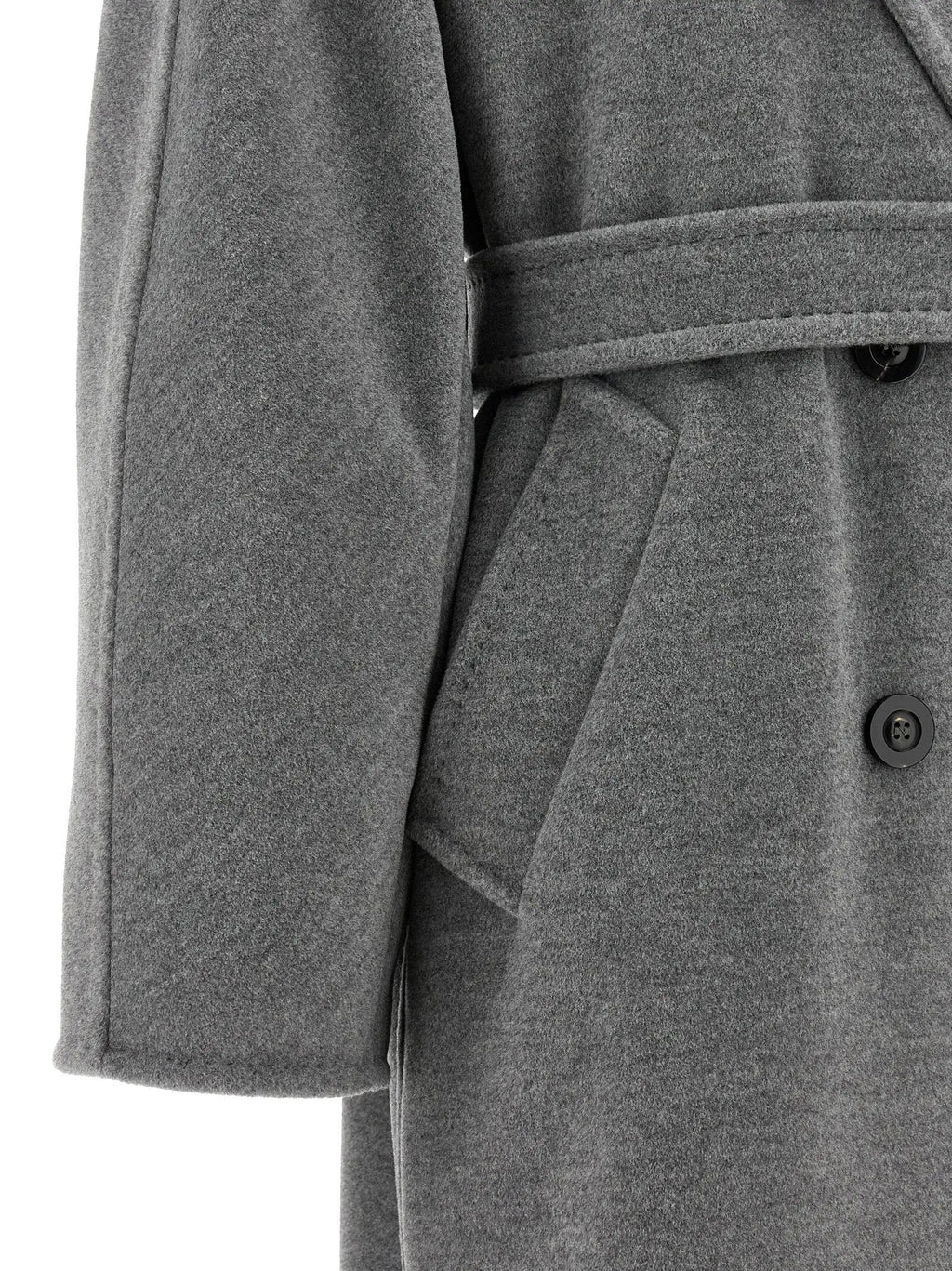 Max Mara Gray Virgin Wool Coat