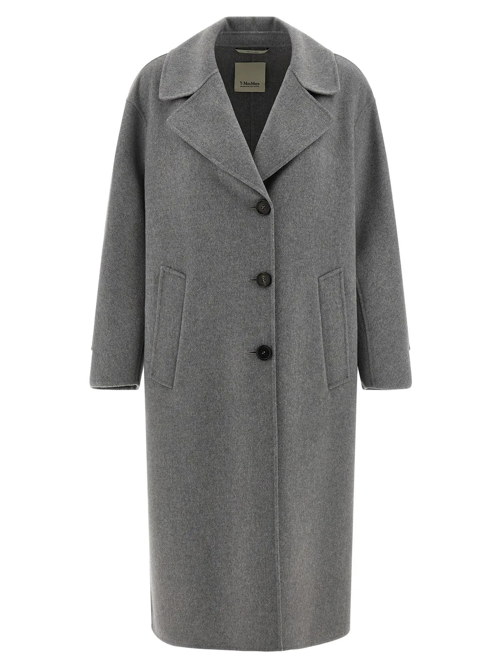'S Max Mara Gray Virgin Wool Coat