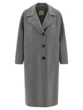 'S Max Mara Gray Virgin Wool Coat