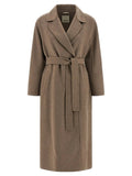 'S Max Mara Brown Virgin Wool Coat