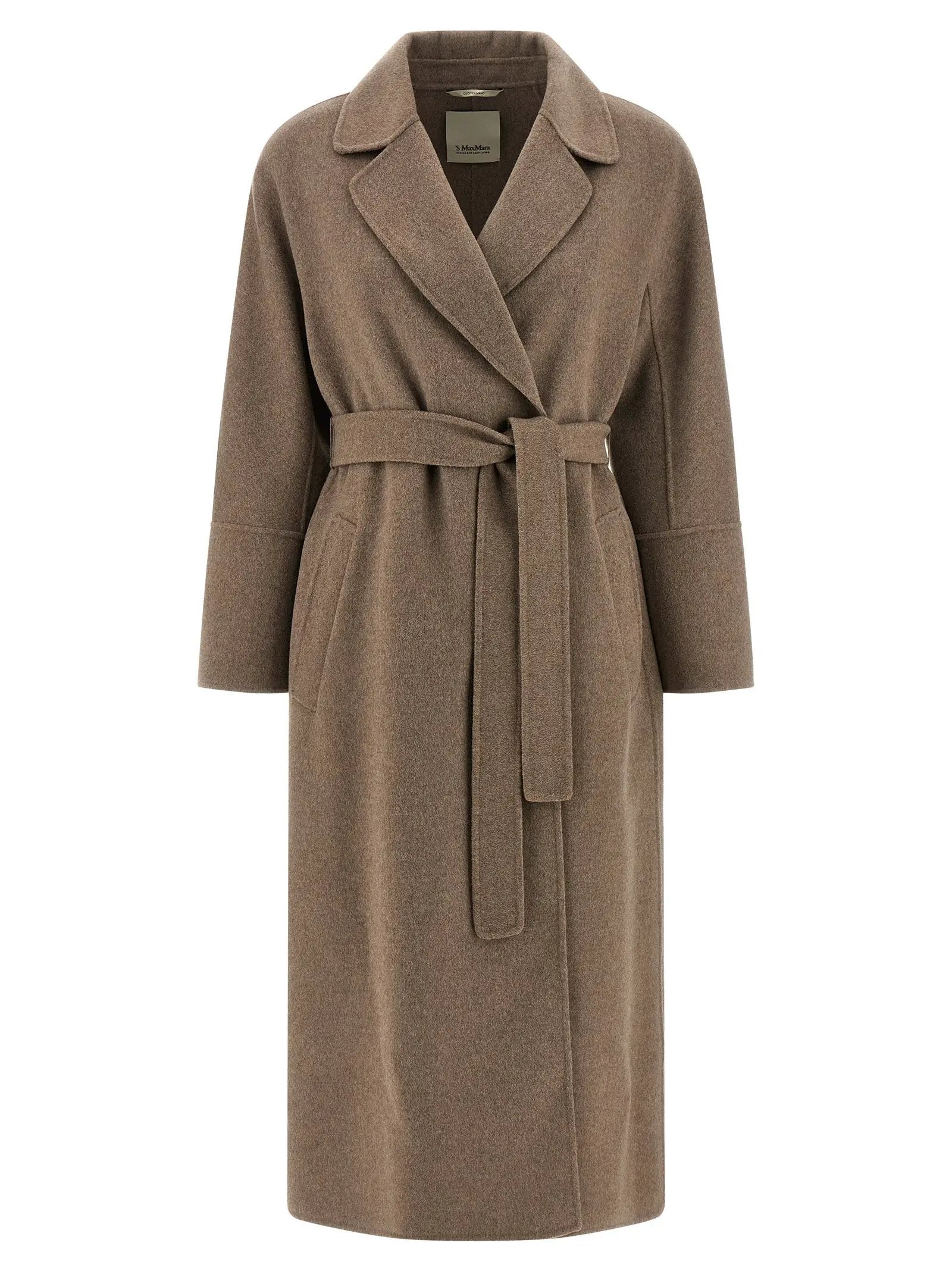 'S Max Mara Brown Virgin Wool Coat