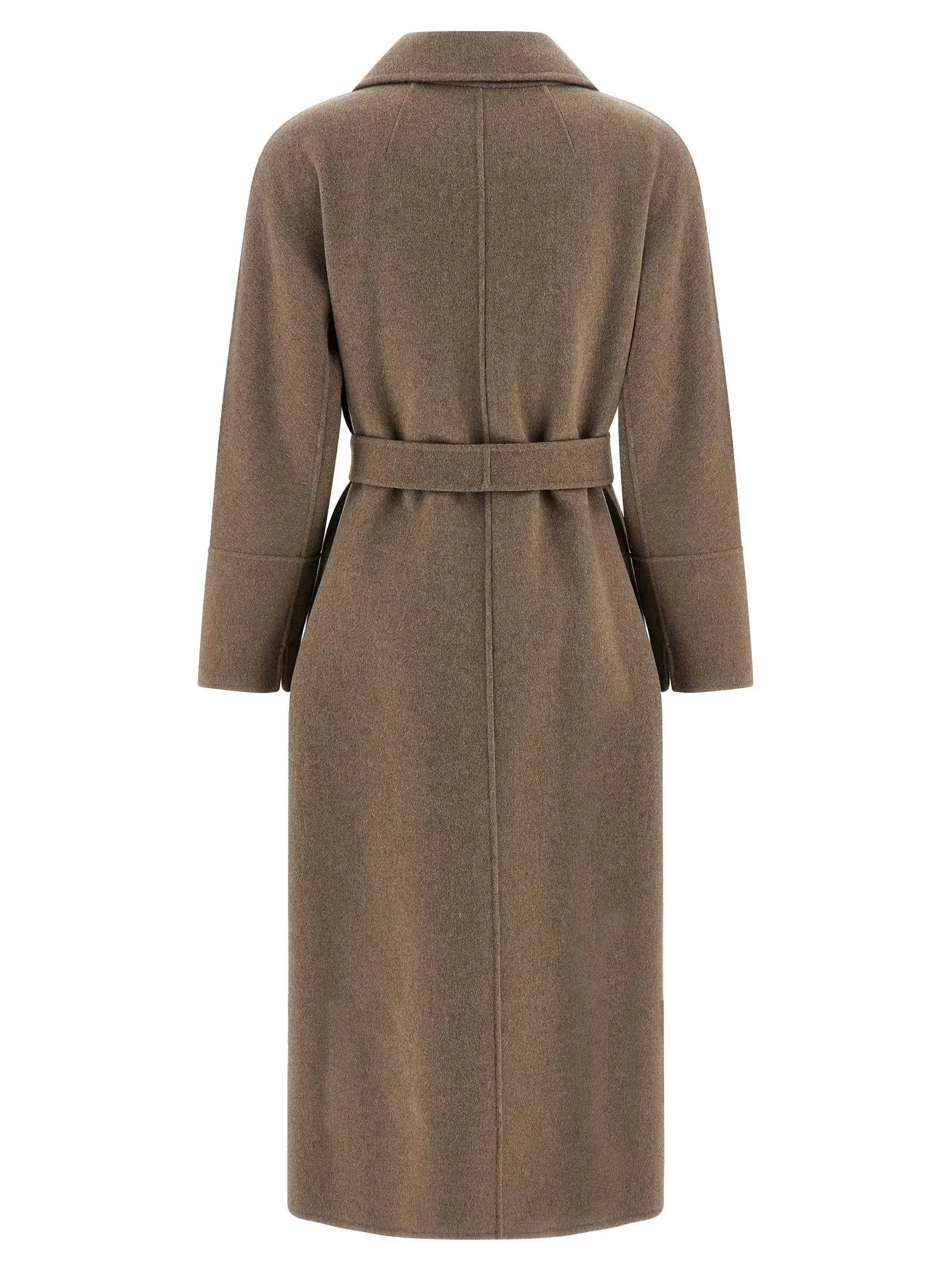 'S Max Mara Brown Virgin Wool Coat