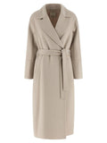 'S Max Mara Beige Virgin Wool Coat