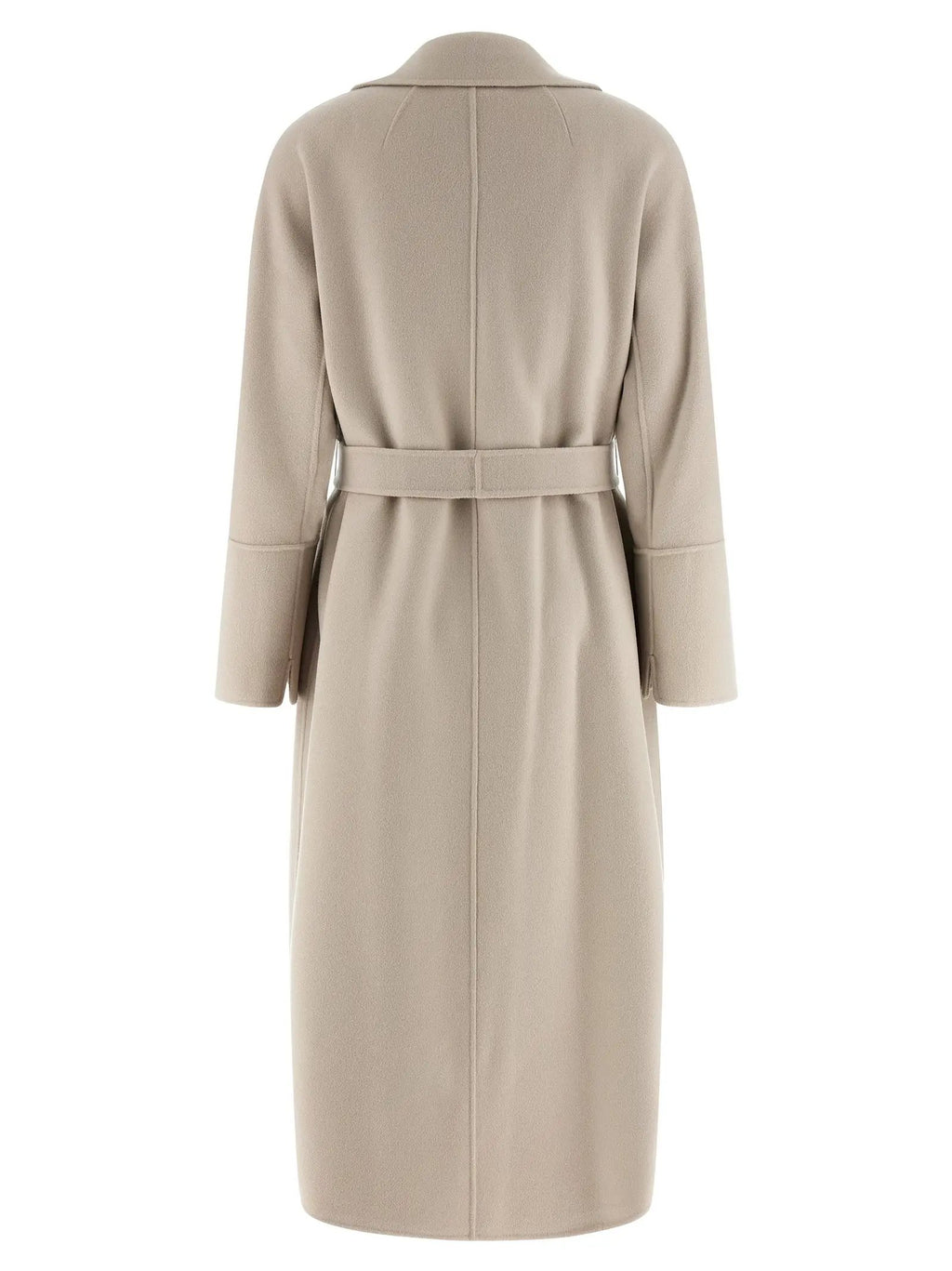 'S Max Mara Beige Virgin Wool Coat