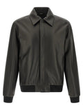 Fendi Black Lamb Leather Leather Jacket