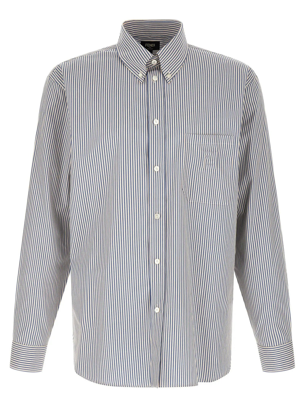 Fendi Blue Cotton Blouse