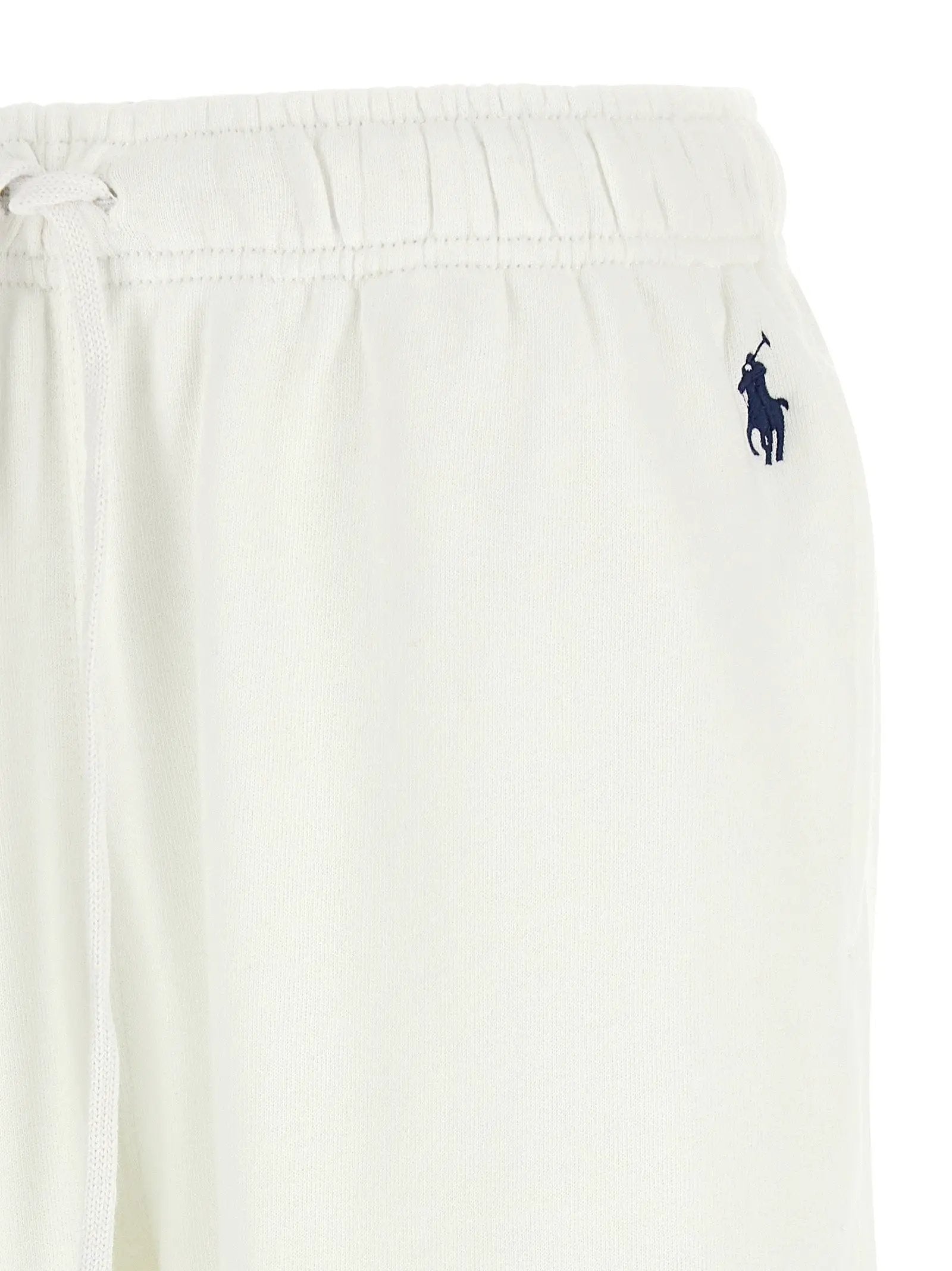 Polo Ralph Lauren White Cotton Joggers (Workout Pants)