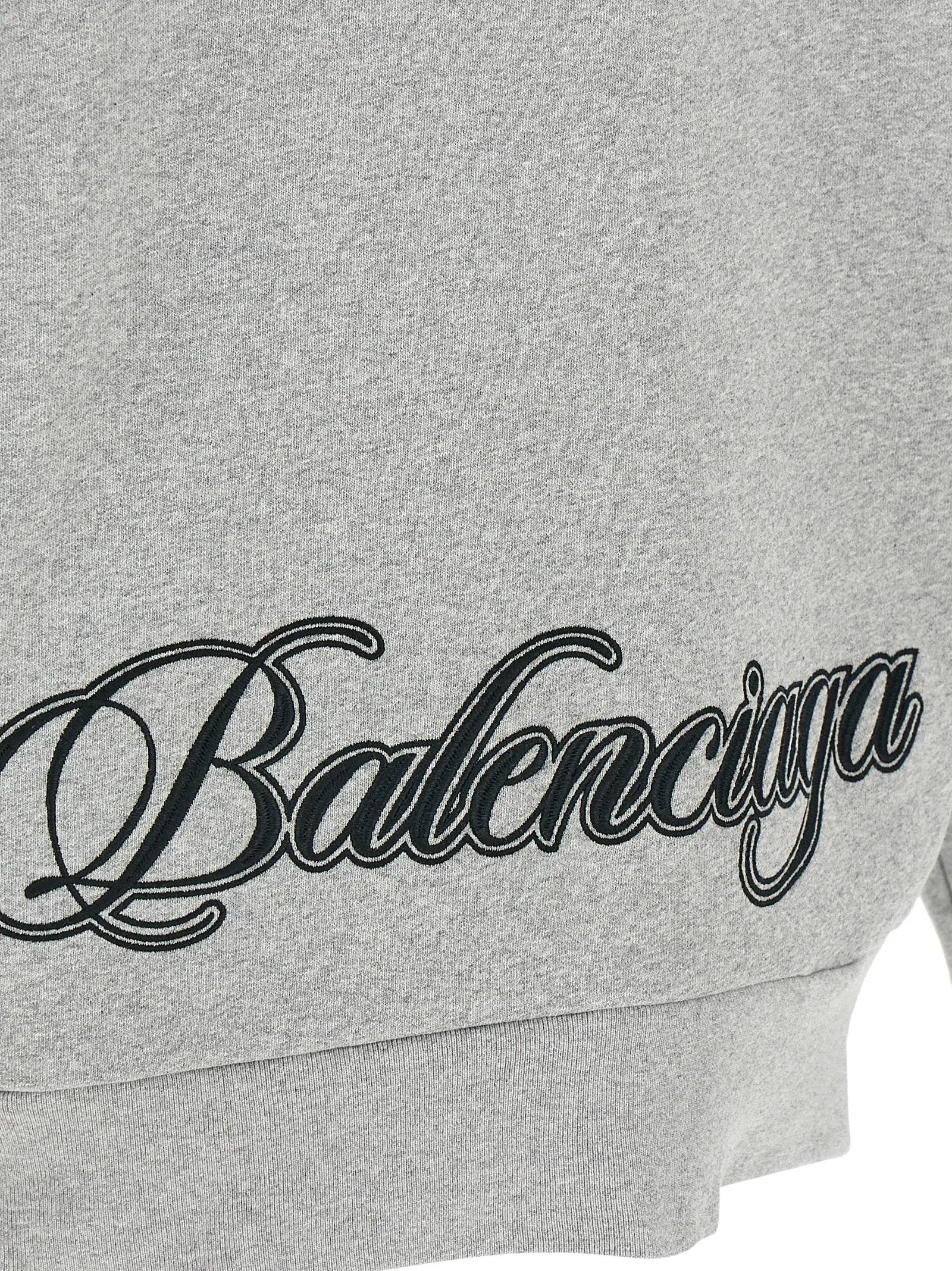 Sweat-shirt Balenciaga en coton gris